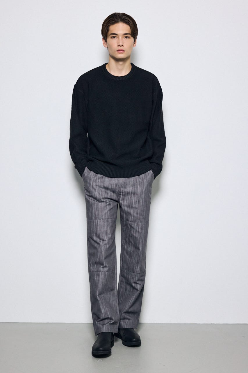 シャイニーワイドパンツ GRY M