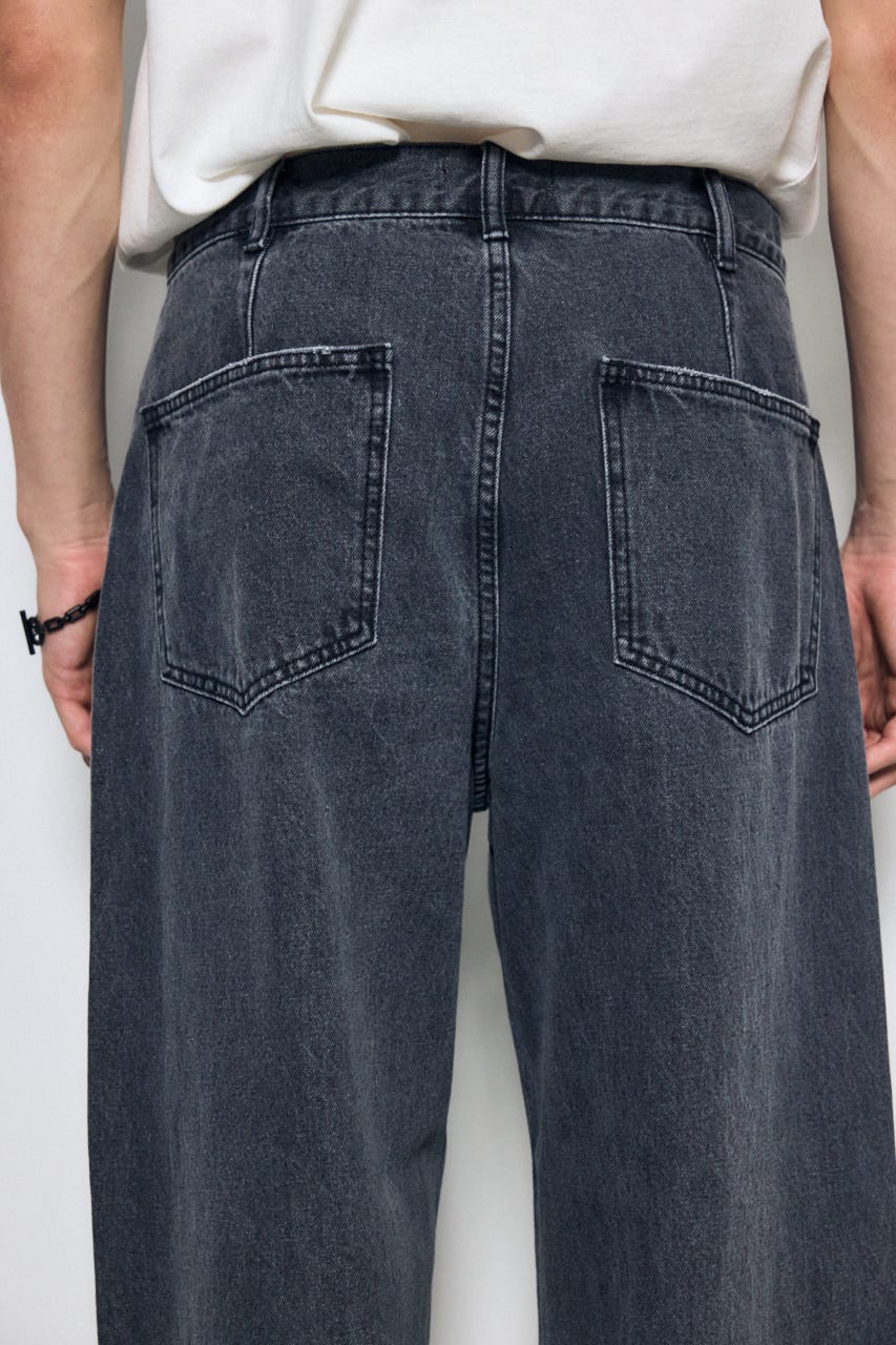 カラーデニムパンツ L/BLK L