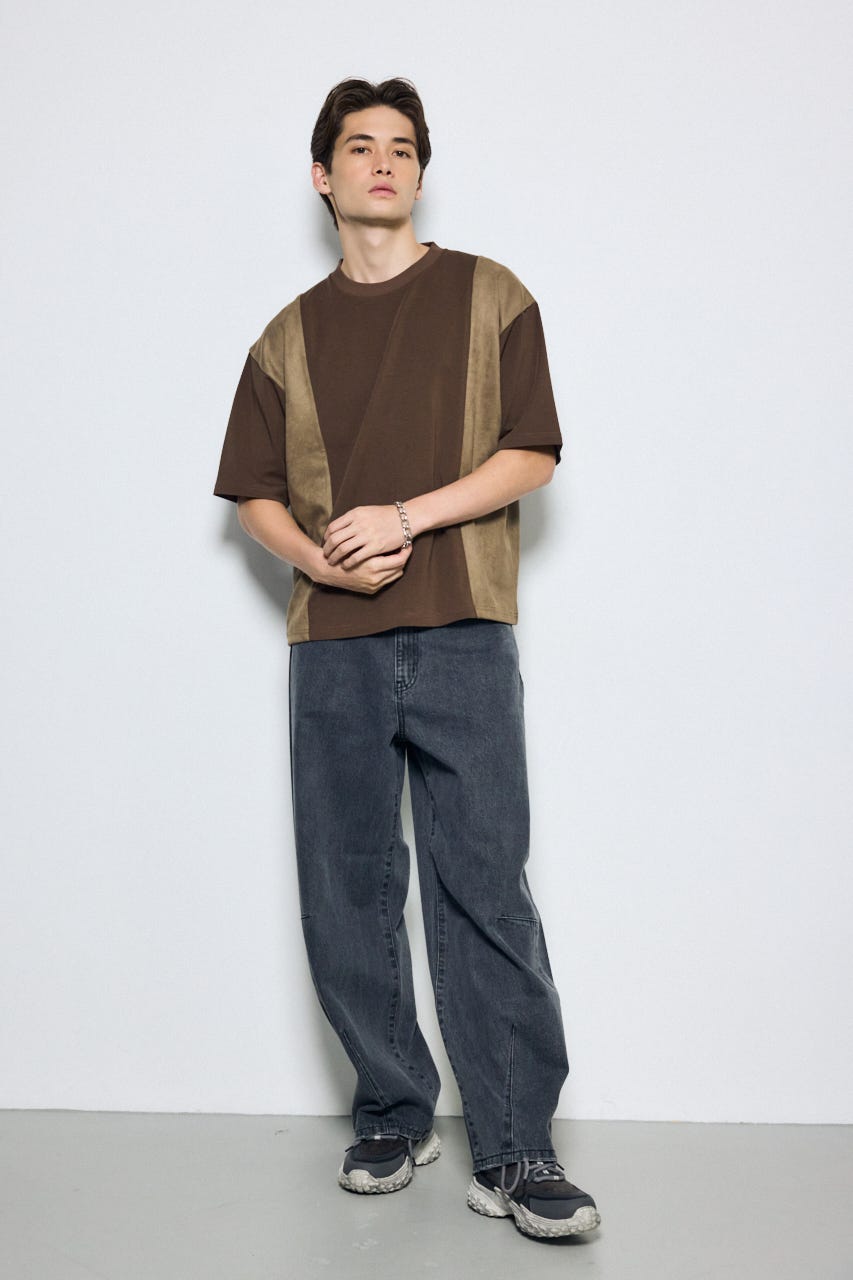カラーデニムパンツ L/BLK L