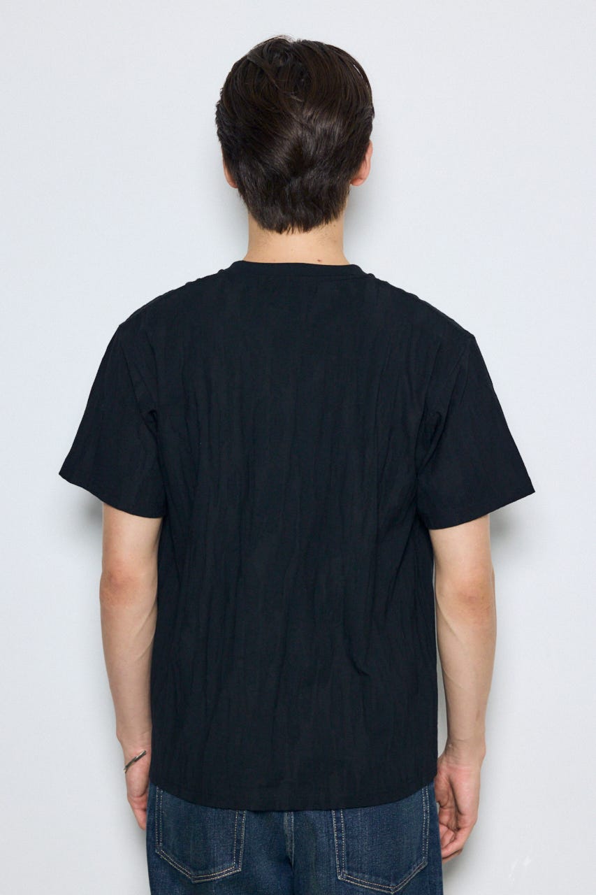 シャドーウェーブV/N半袖トップス BLK L