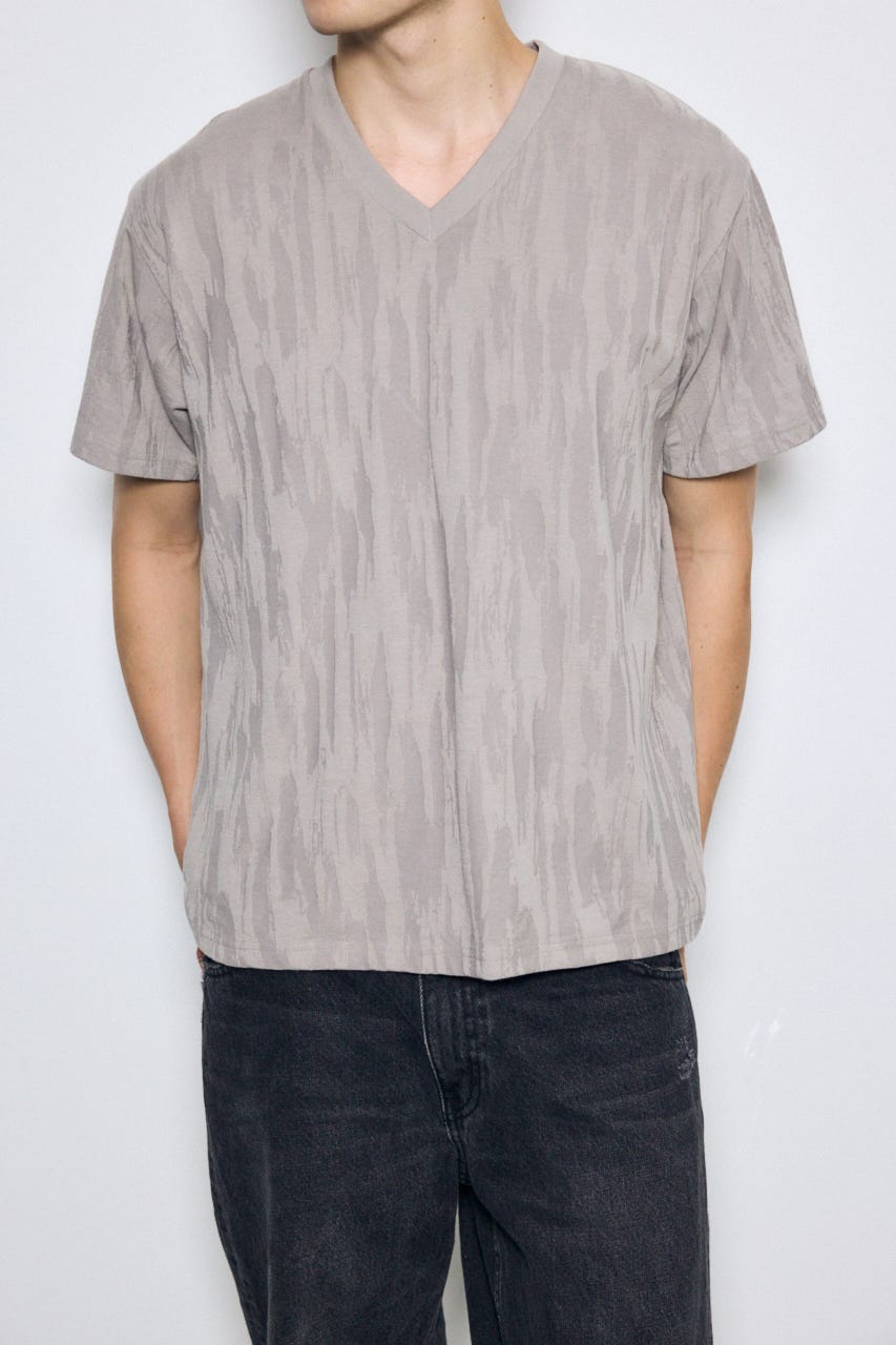 シャドーウェーブV/N半袖トップス GRY M