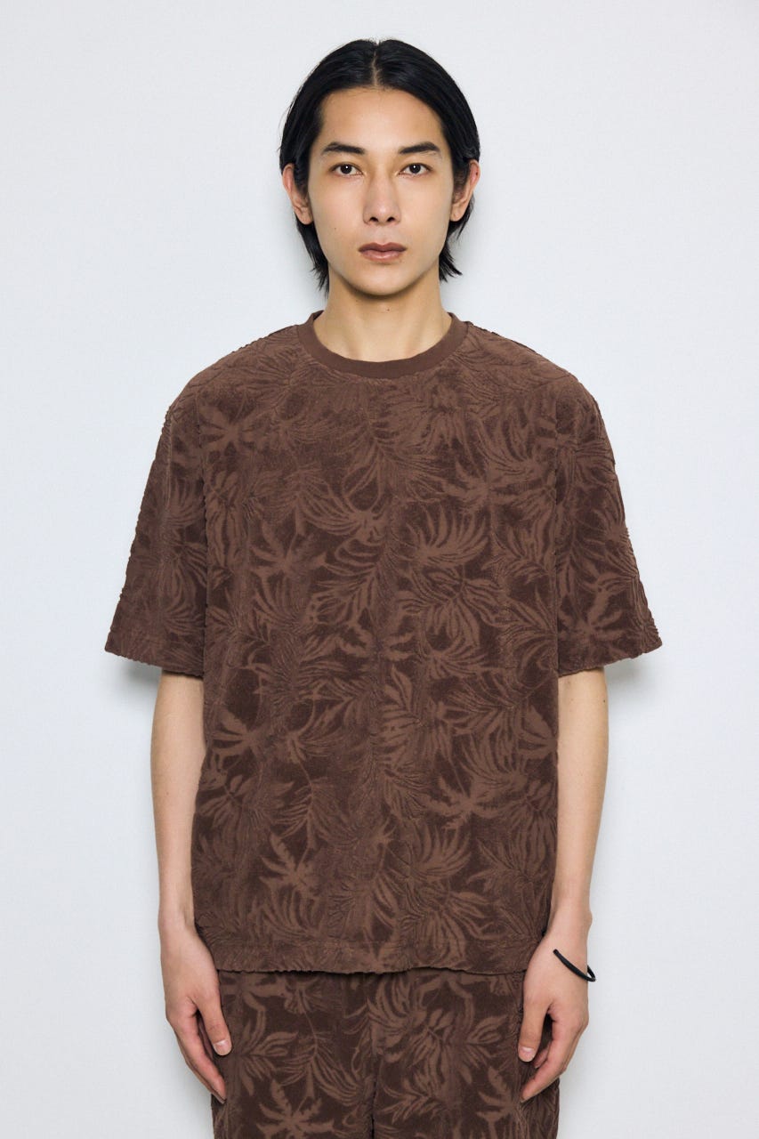 AZUL BY MOUSSY | ボタニカルパイルトップス (Tシャツ・カットソー