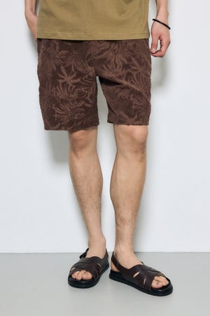 ボタニカルパイルショートパンツ