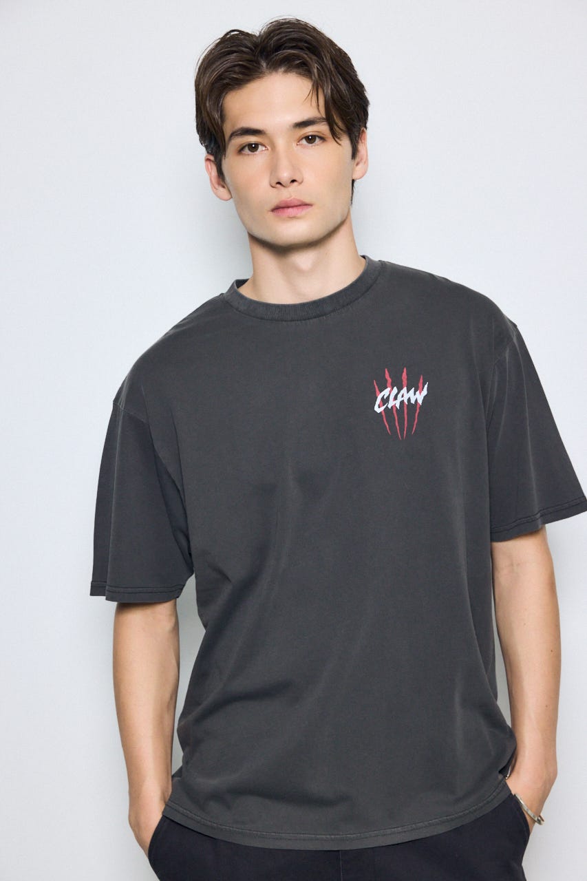 ピグメントグラフィック半袖TEE M/BLK M