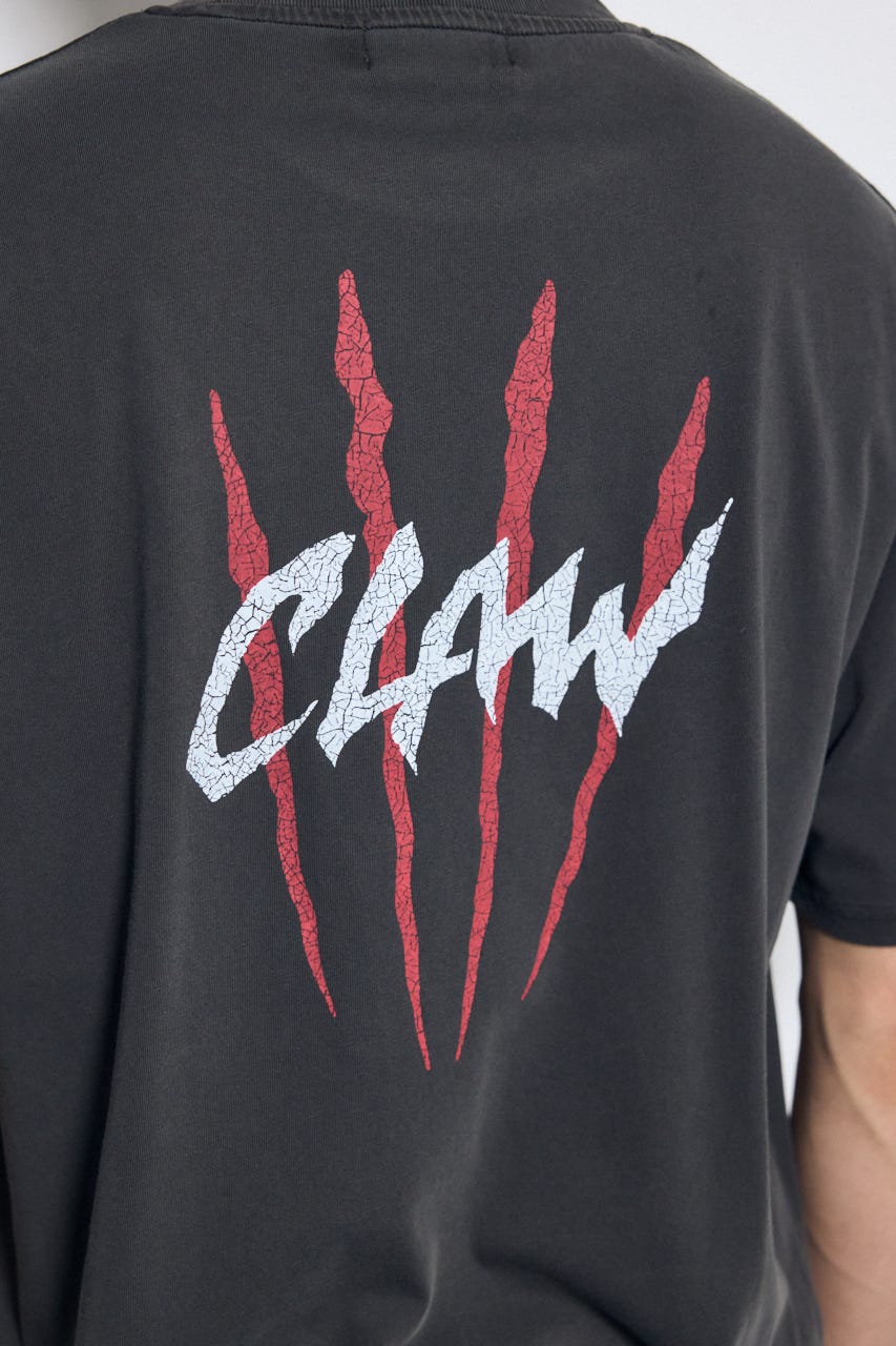 ピグメントグラフィック半袖TEE M/BLK M