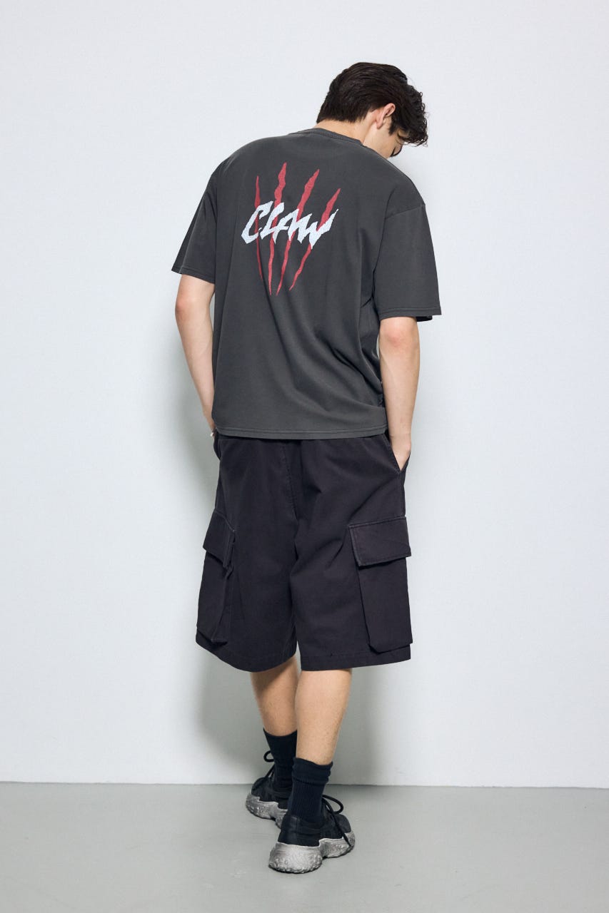 ピグメントグラフィック半袖TEE M/BLK M