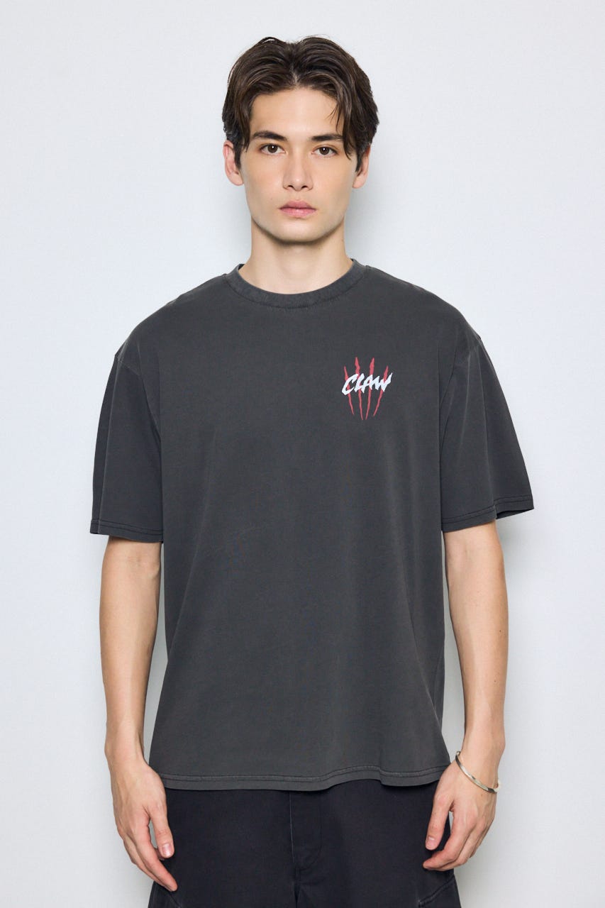 ピグメントグラフィック半袖TEE M/BLK M