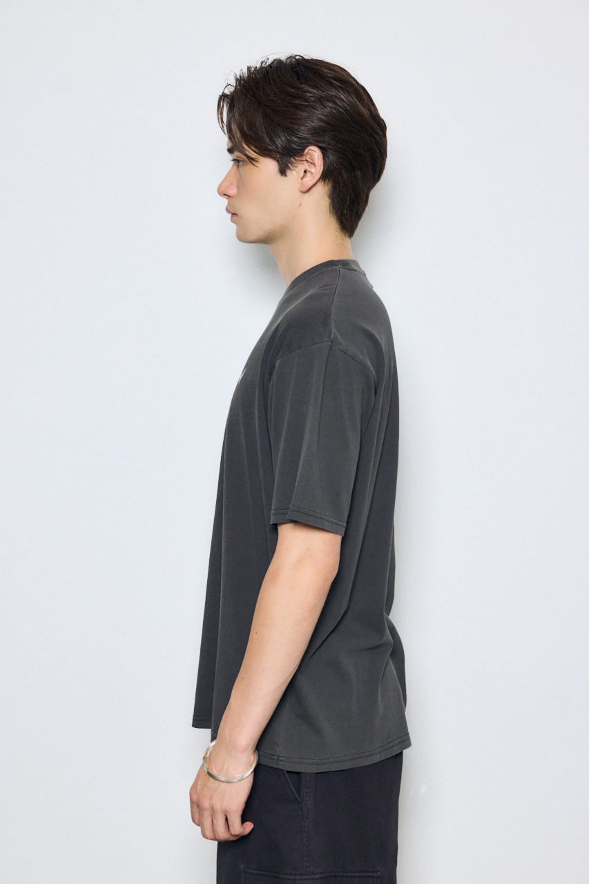 ピグメントグラフィック半袖TEE M/BLK M