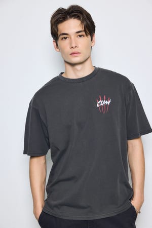 ピグメントグラフィック半袖TEE