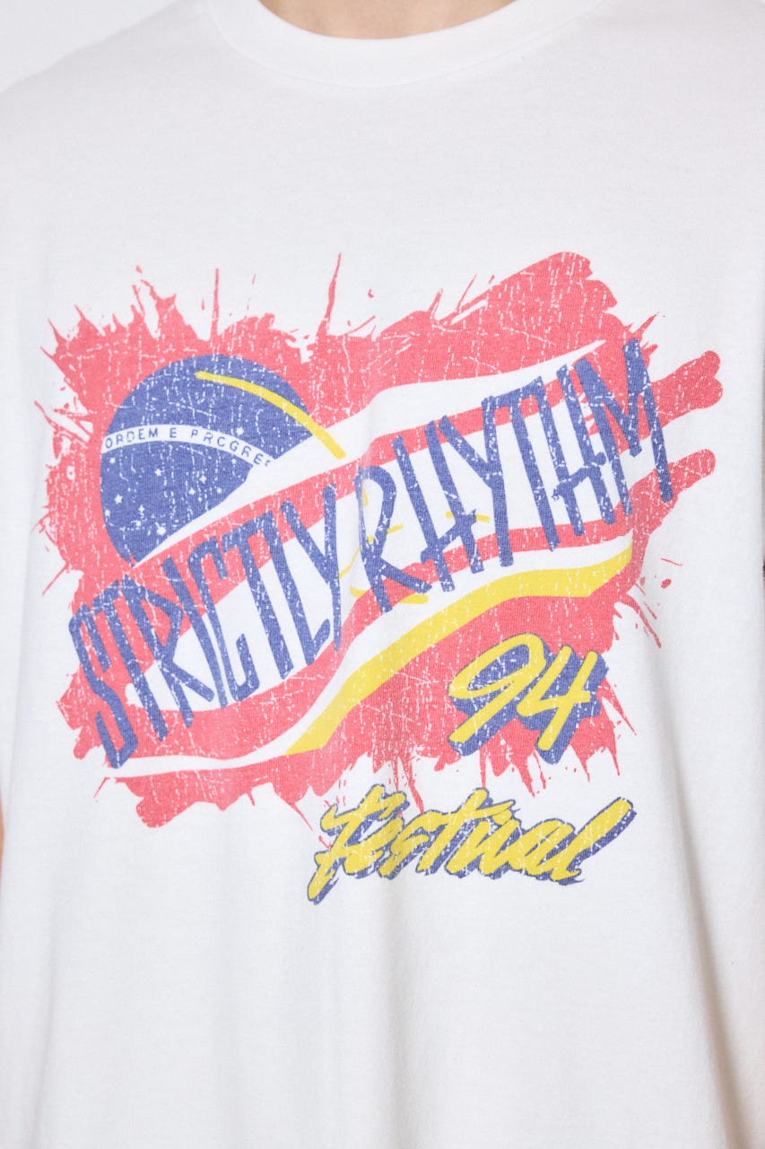 グラフィック半袖TEE 柄WHT L
