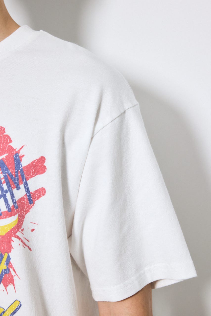グラフィック半袖TEE 柄WHT L
