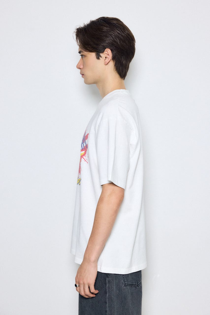 グラフィック半袖TEE 柄WHT L