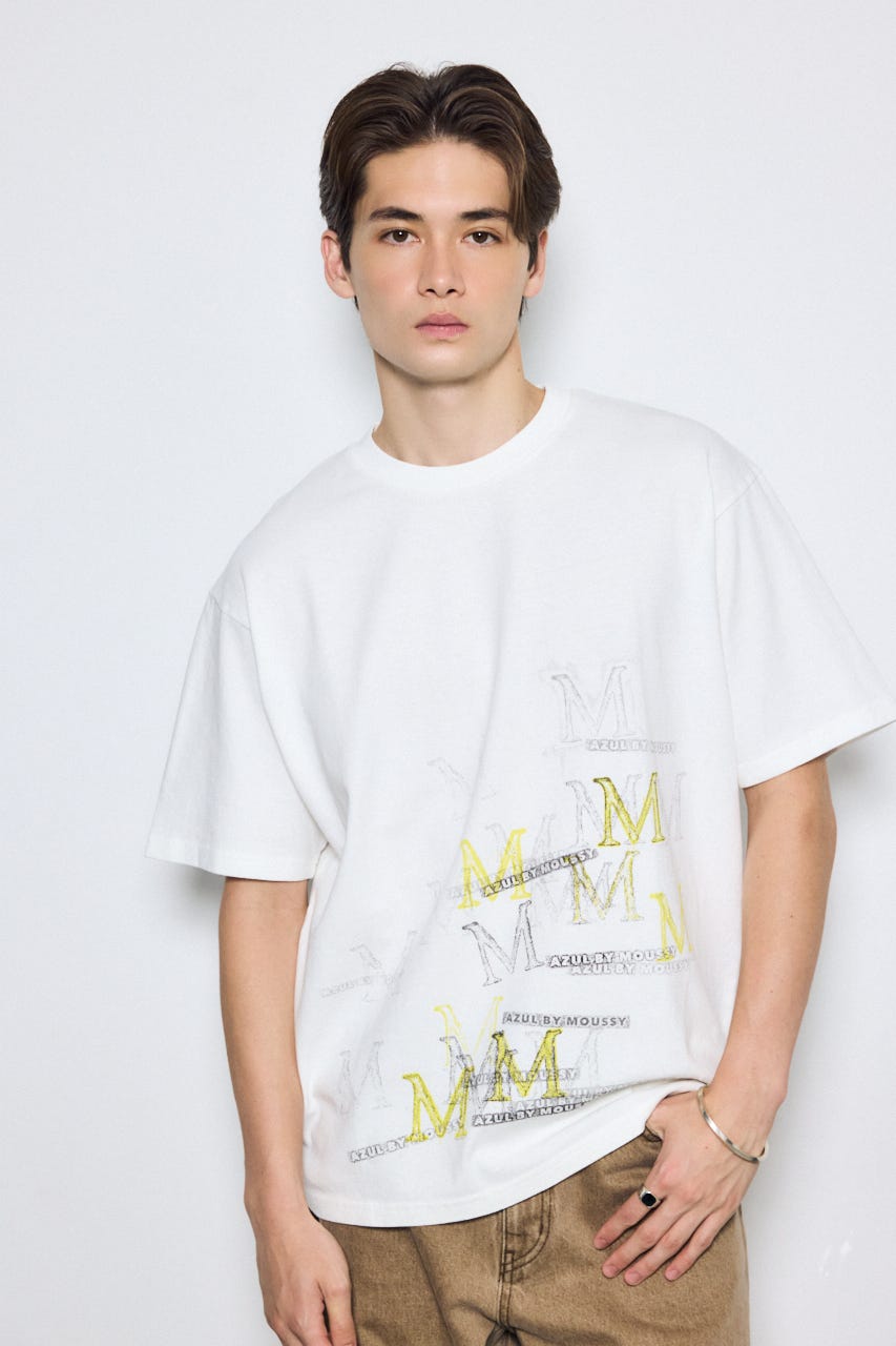半袖シャツ YOUR SONG IS GOOD XLサイズ　白色 1枚 AZUL BY MOUSSY | グラフィック半袖TEE (Tシャツ・カットソー(半袖