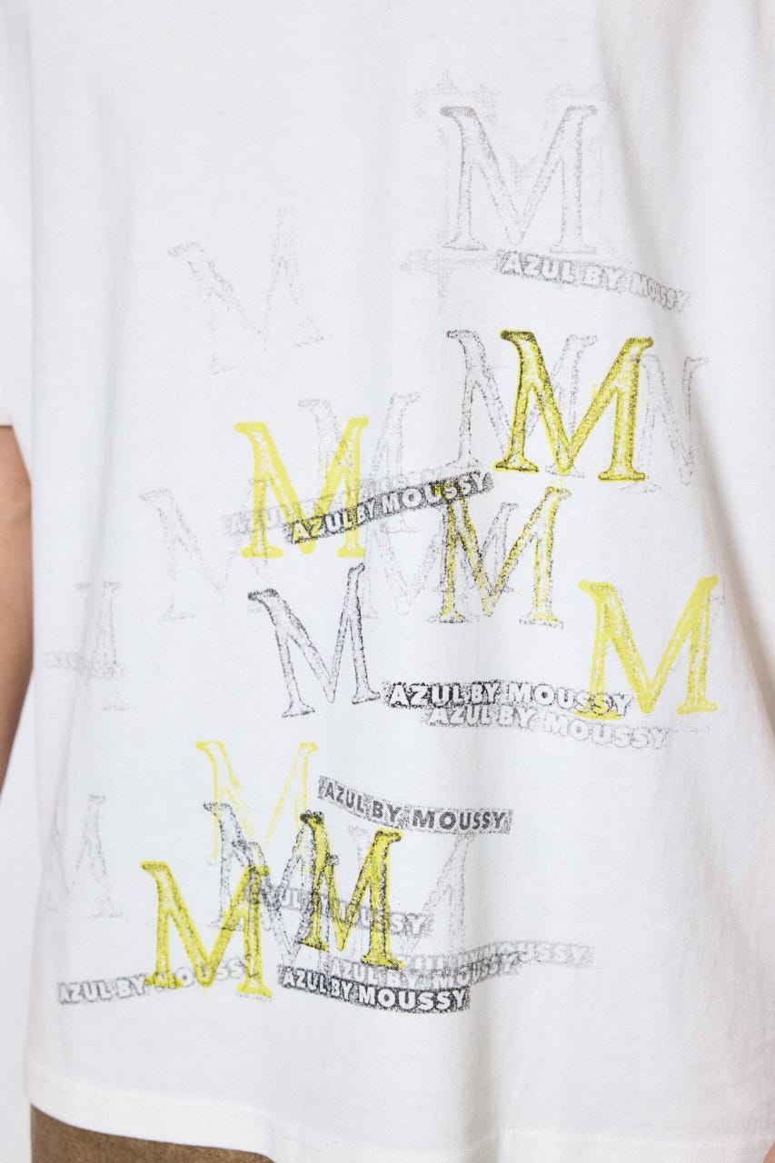 グラフィック半袖TEE M/WHT L