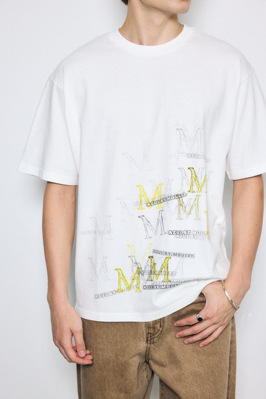グラフィック半袖TEE M/WHT L