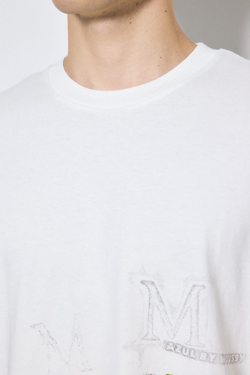 グラフィック半袖TEE M/WHT L