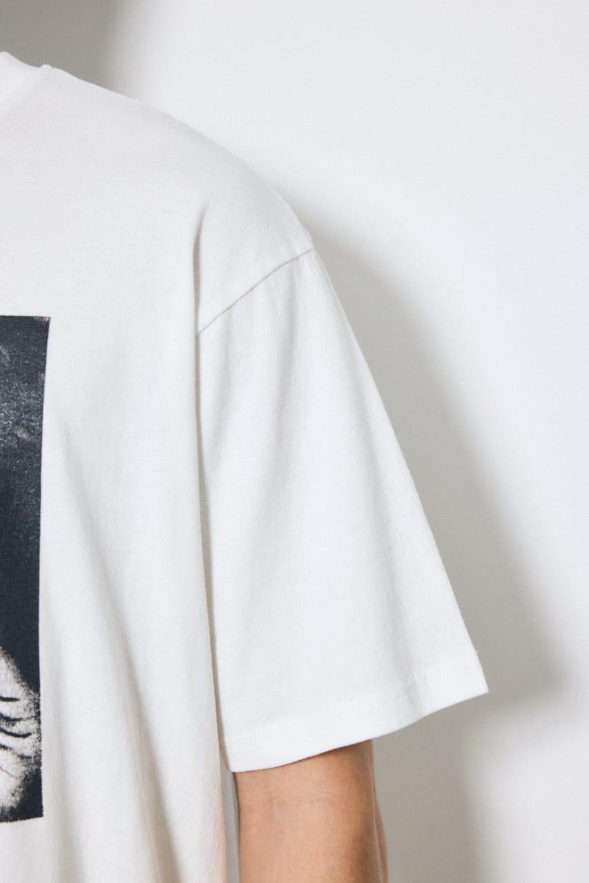 グラフィック半袖TEE WHT L