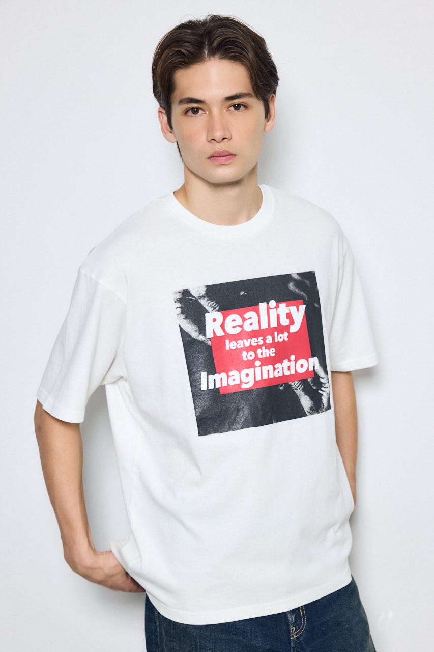グラフィック半袖TEE WHT L