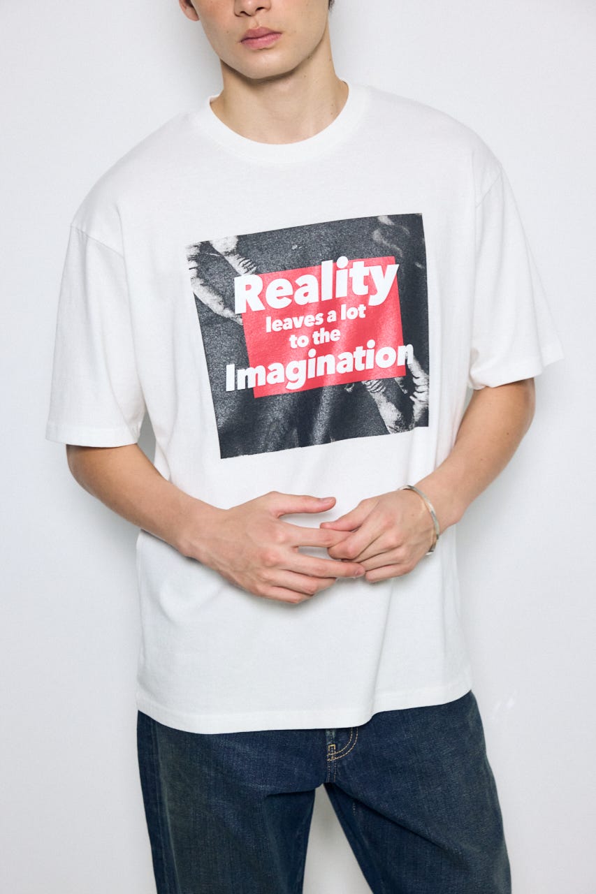 グラフィック半袖TEE WHT L