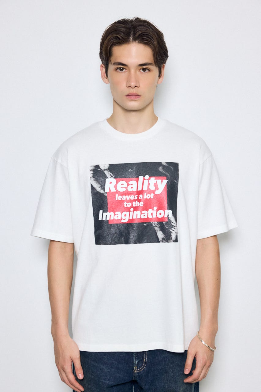 グラフィック半袖TEE WHT L