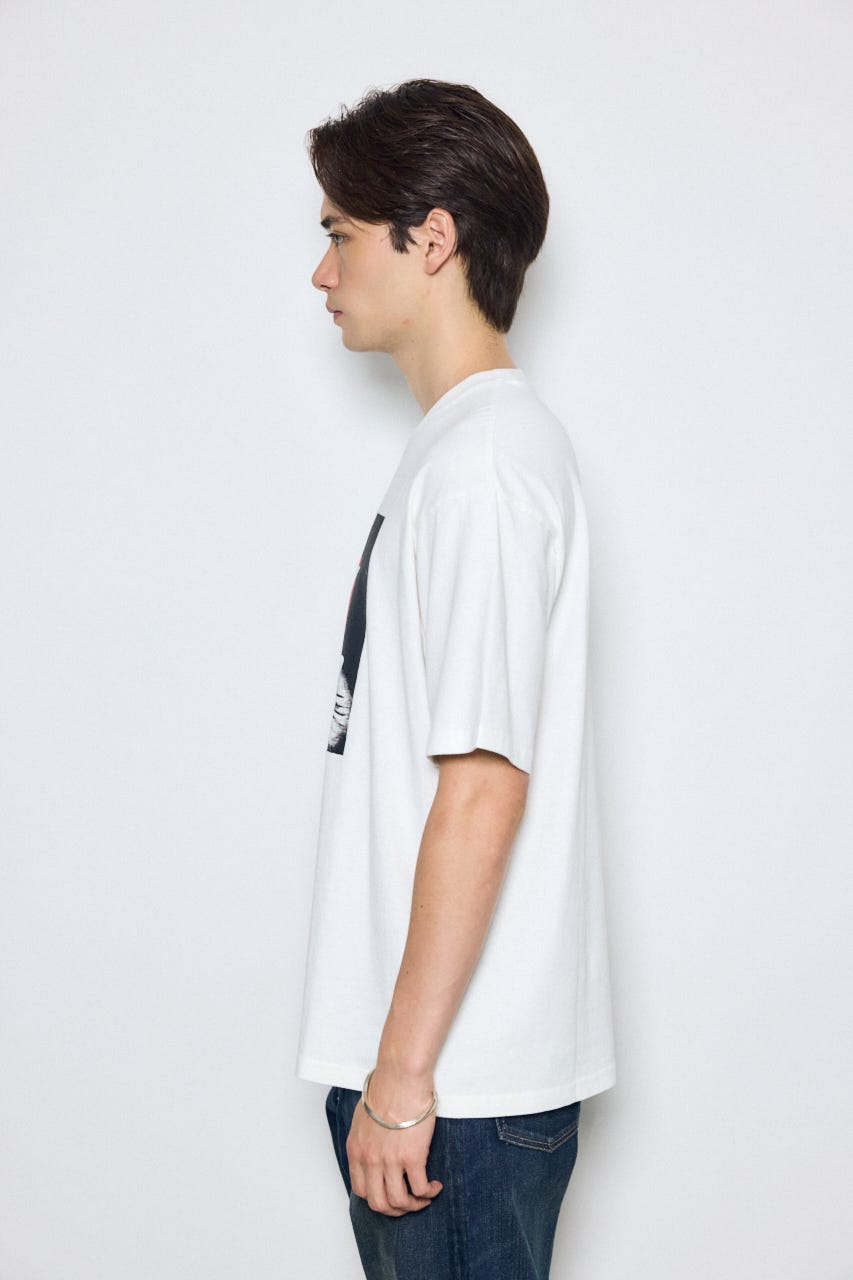 グラフィック半袖TEE WHT L