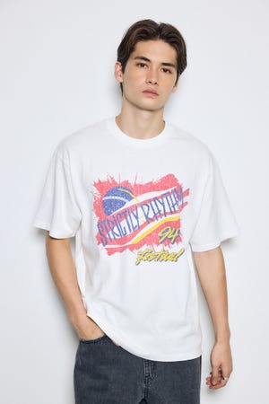 グラフィック半袖TEE