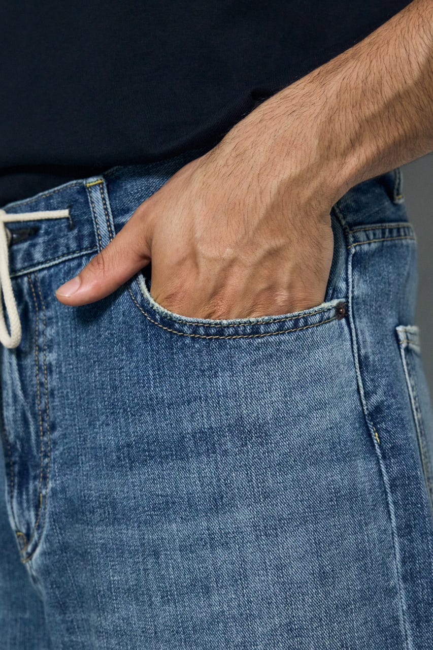 AZUL DENIM リラックスワイド BLU L