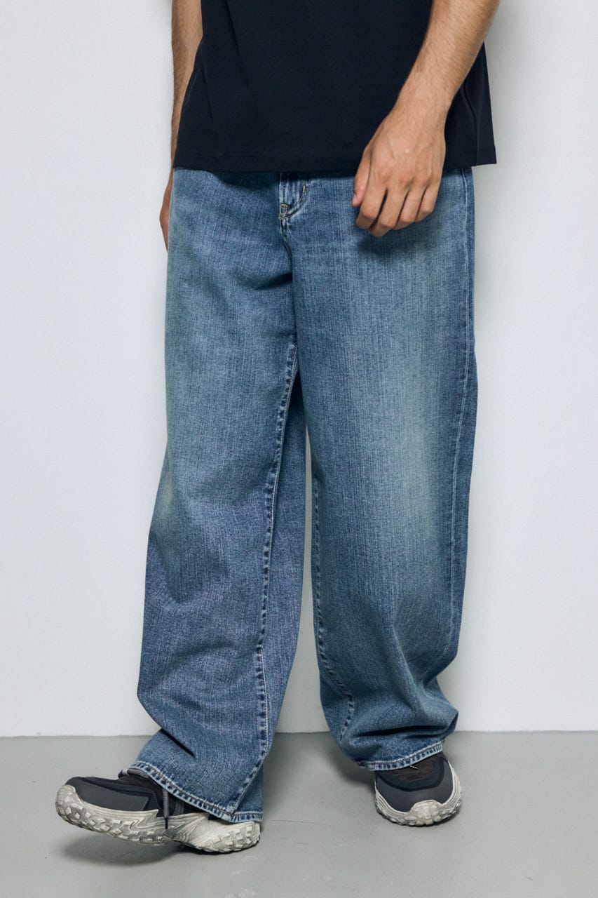 AZUL DENIM リラックスワイド BLU L