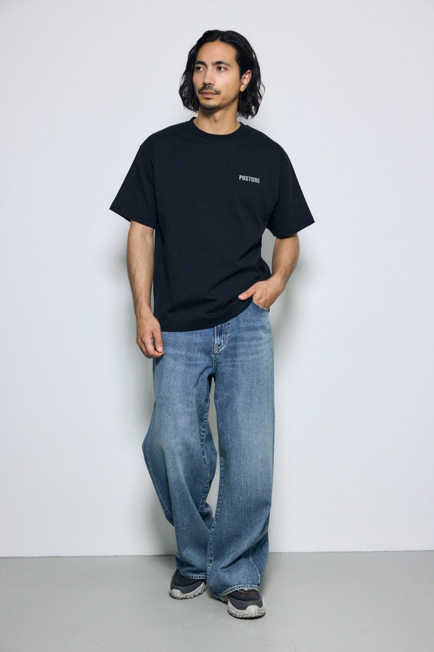 AZUL DENIM リラックスワイド BLU L