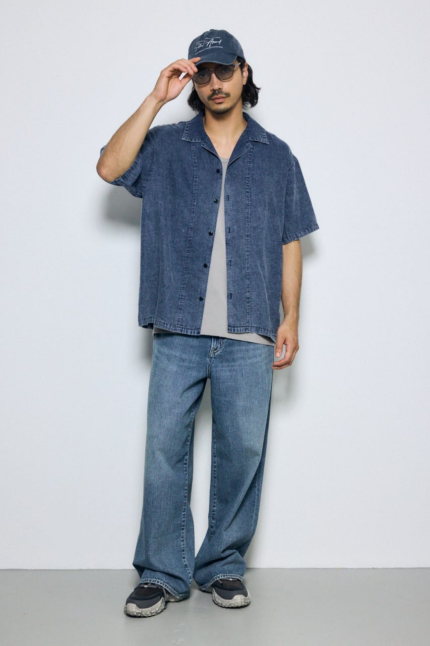 AZUL DENIM リラックスワイド BLU L