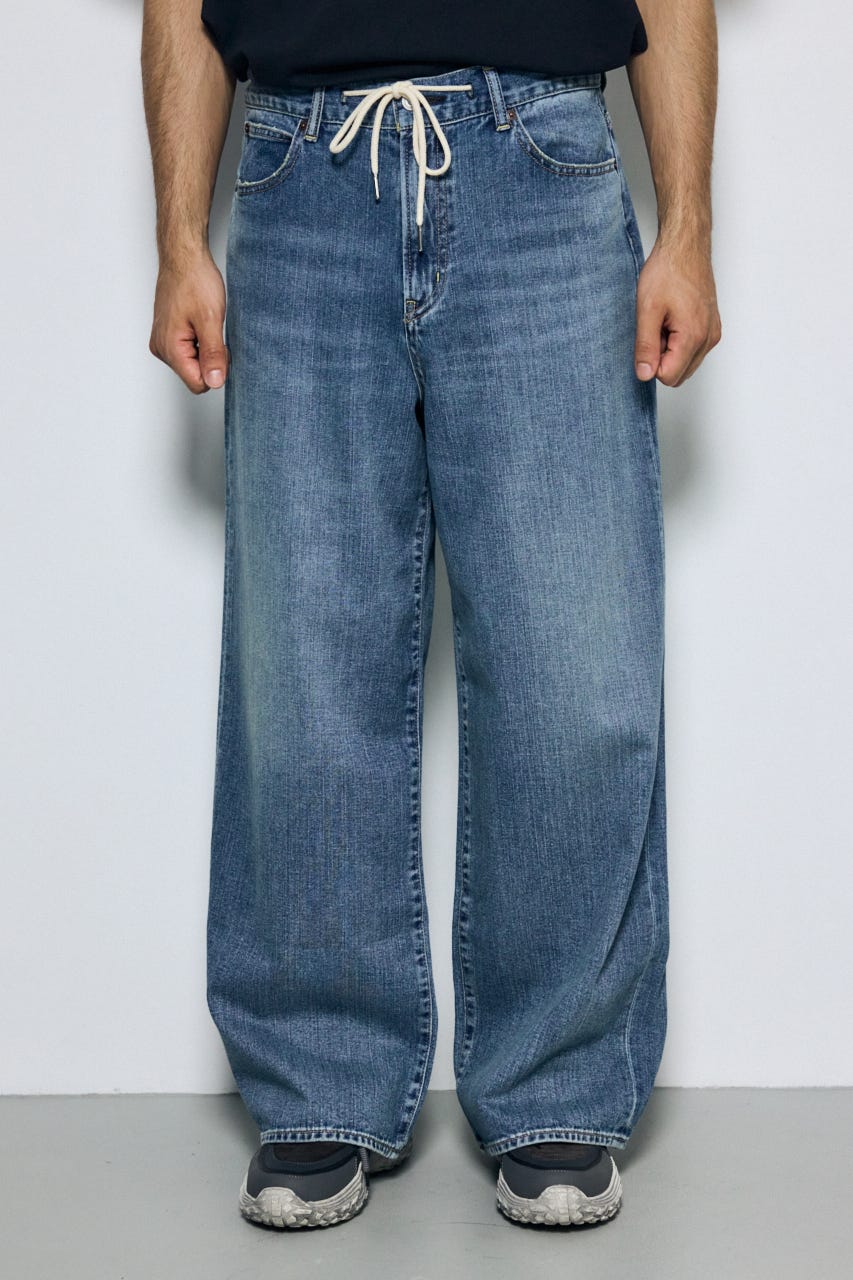 AZUL DENIM リラックスワイド BLU L