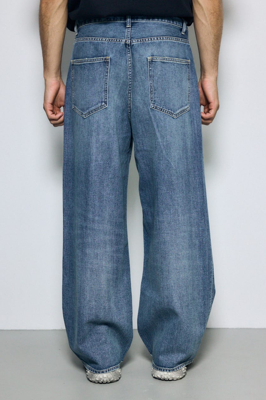 AZUL DENIM リラックスワイド BLU L