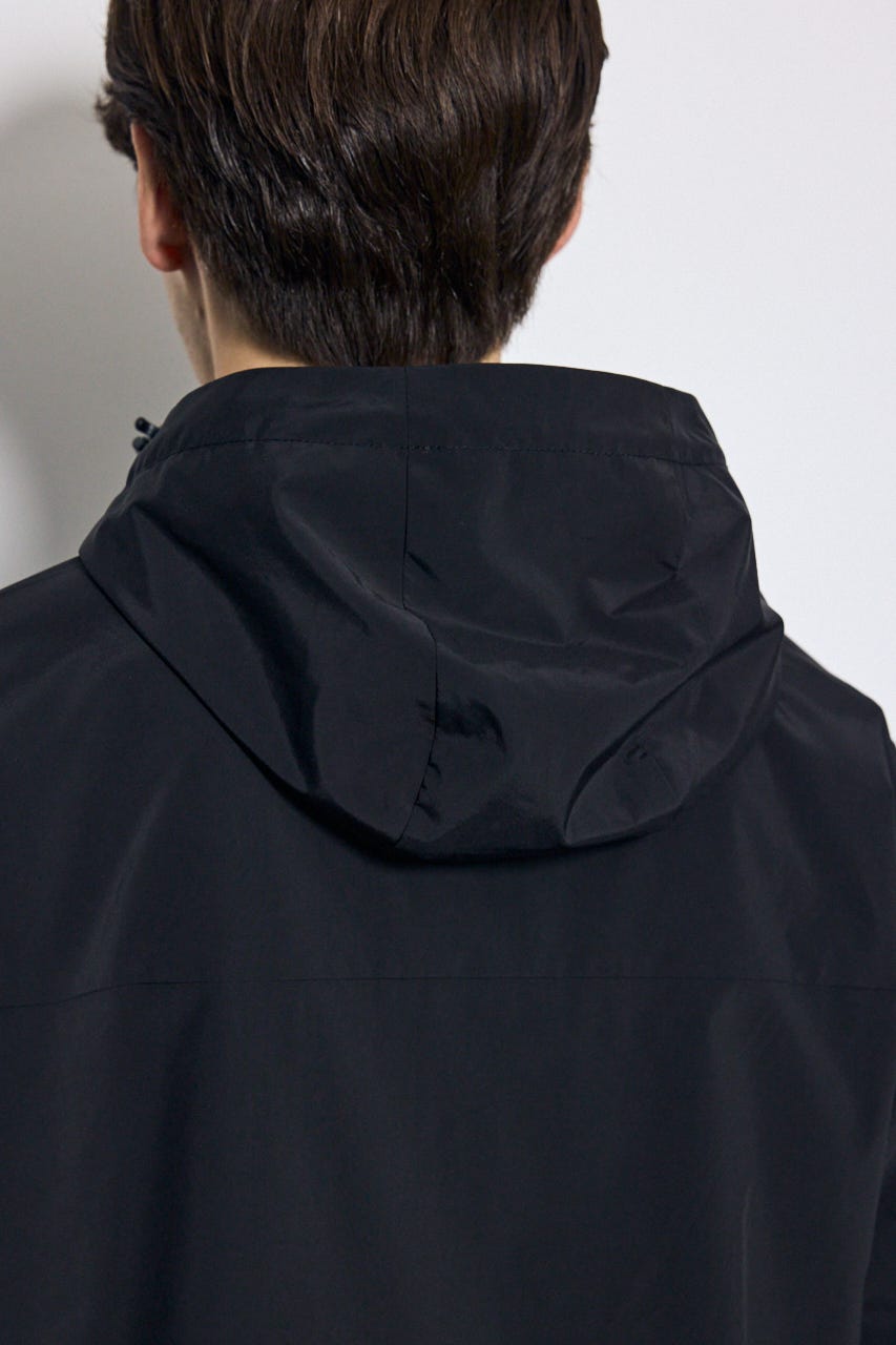 ナイロンジップフーディー BLK M