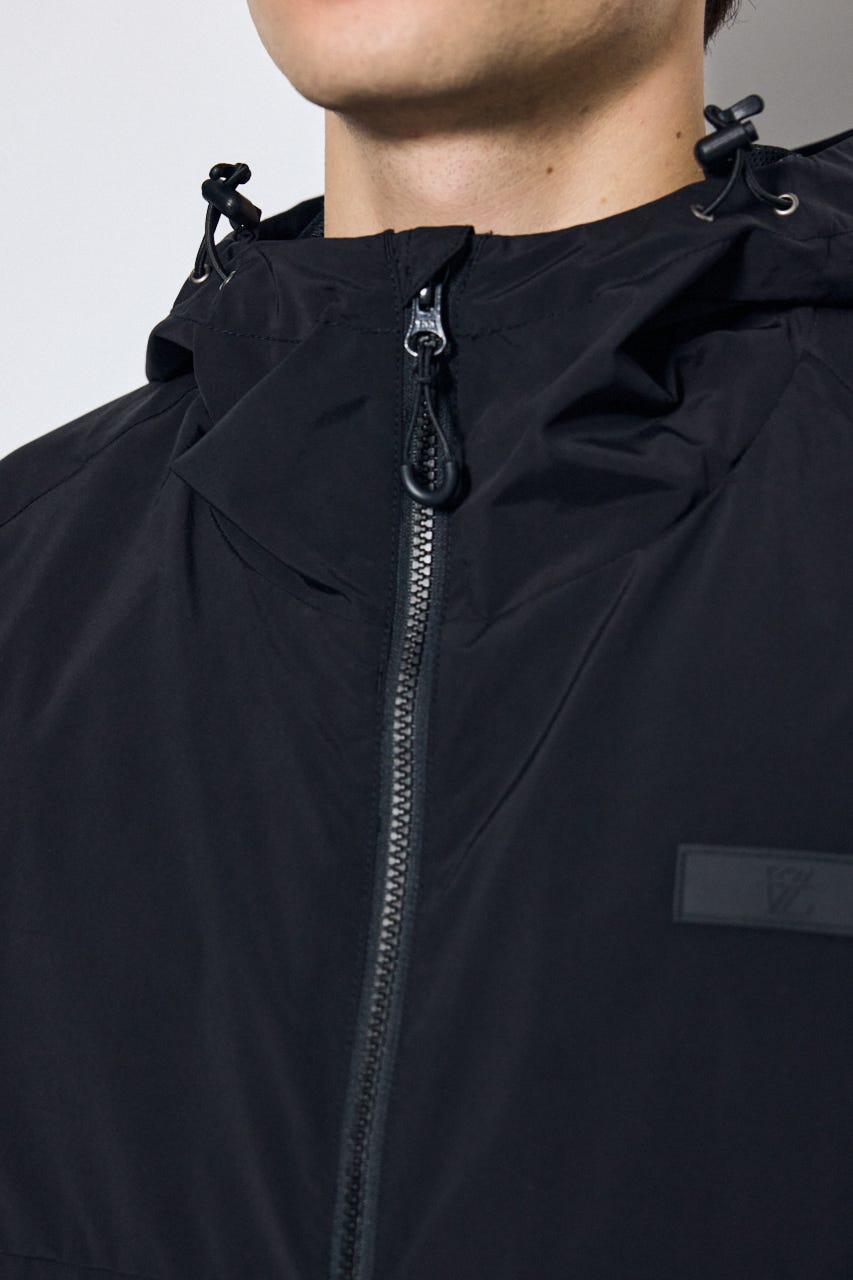 ナイロンジップフーディー BLK M