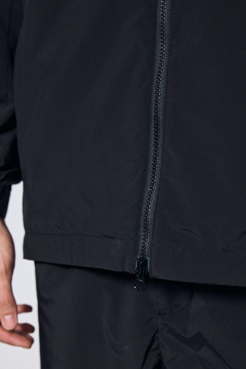 ナイロンジップフーディー BLK M