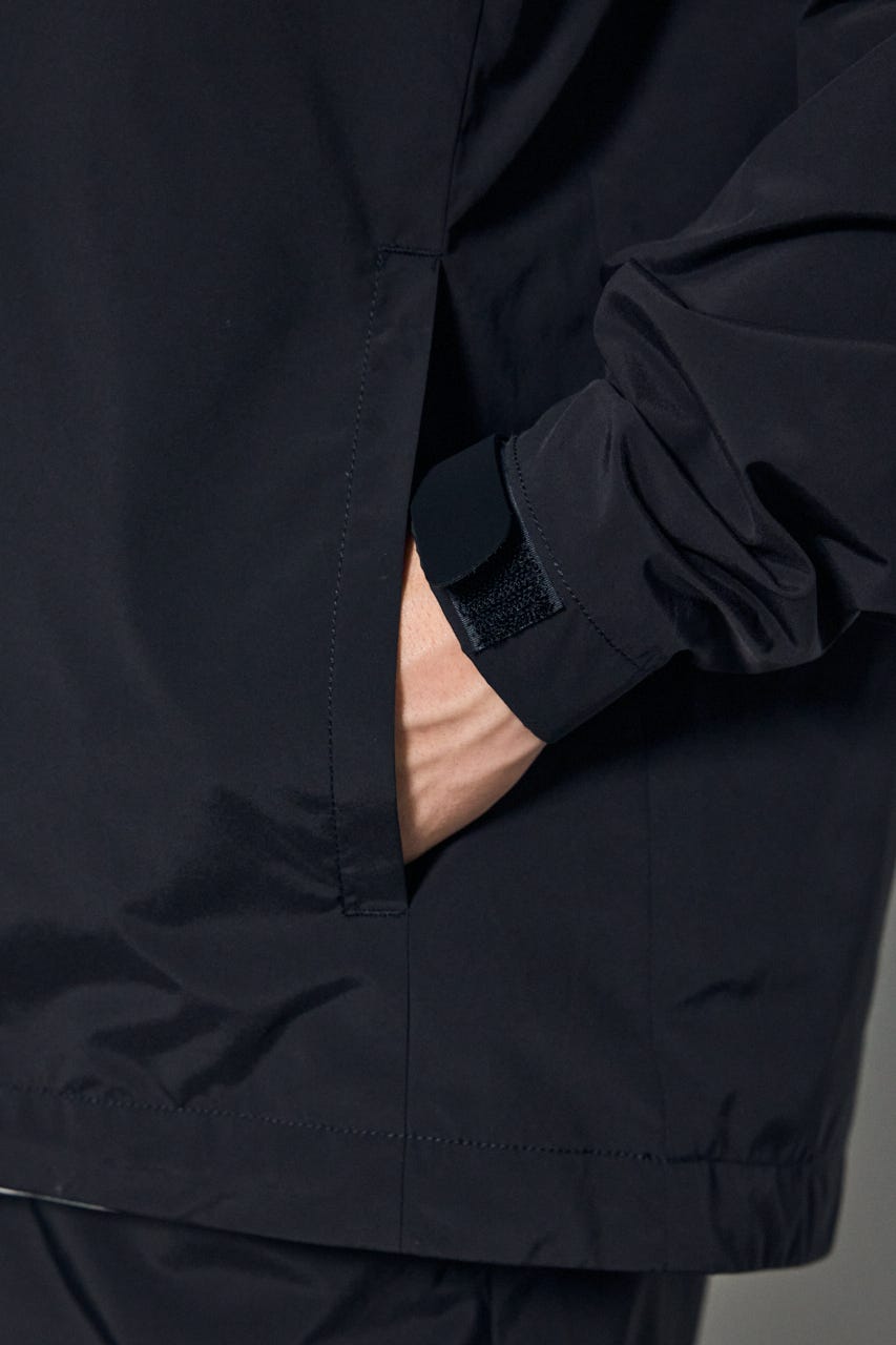 ナイロンジップフーディー BLK M