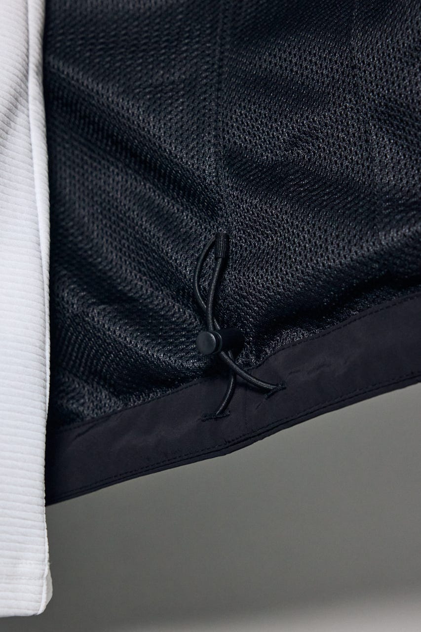 ナイロンジップフーディー BLK M