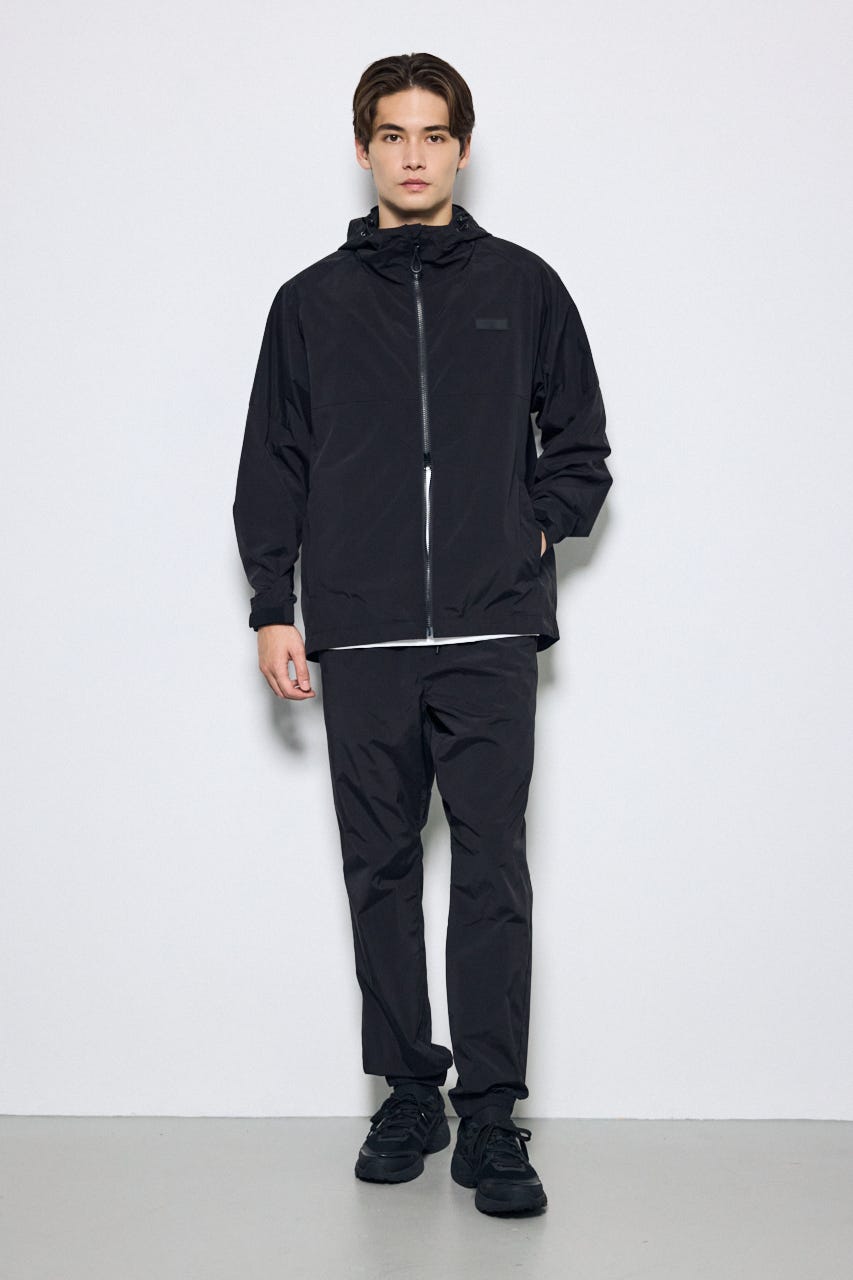 ナイロンジップフーディー BLK M