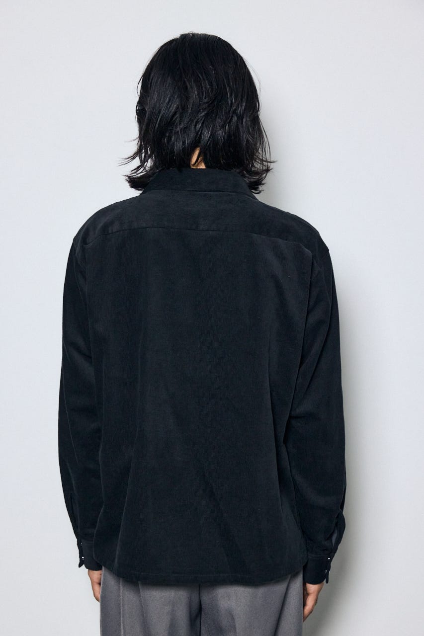 ウェスタンコーデュロイシャツ BLK M