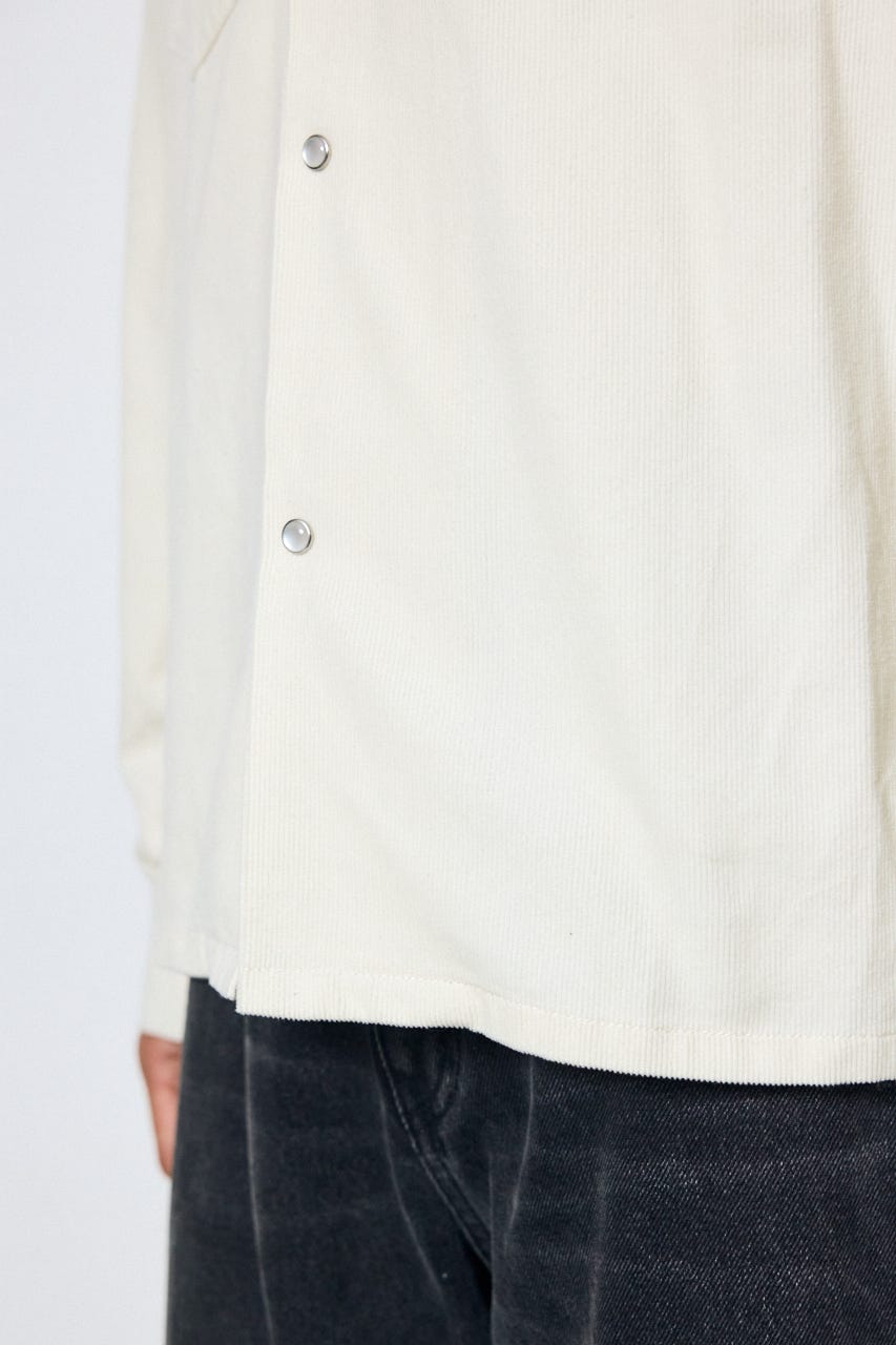 ウェスタンコーデュロイシャツ WHT M