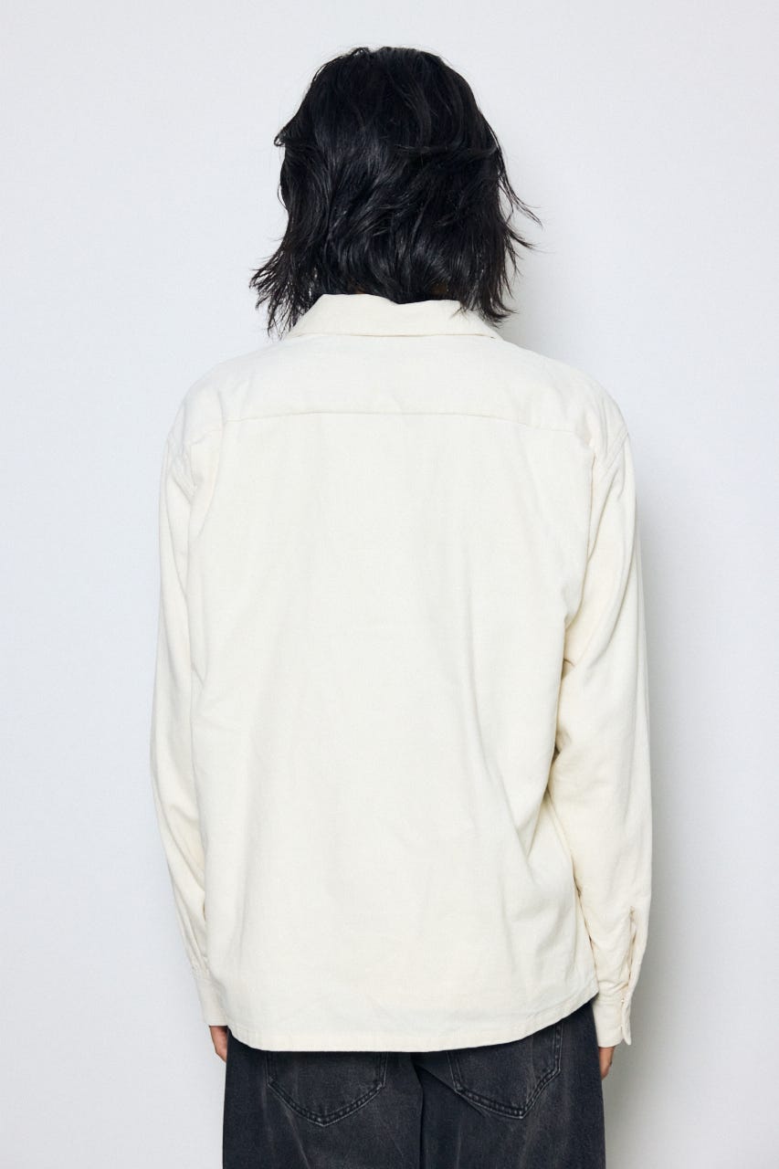 ウェスタンコーデュロイシャツ WHT M