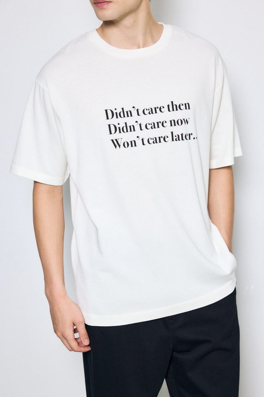 AZUL BY MOUSSY | 引き揃え天竺Didn't care Tシャツ (Tシャツ