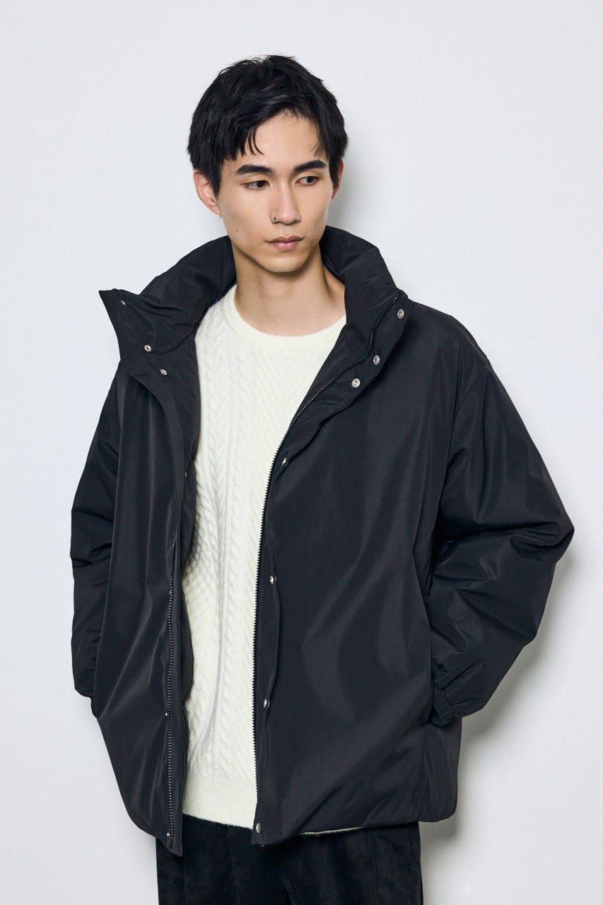 【AW先行アイテム】シームレス中綿ジャケット BLK L
