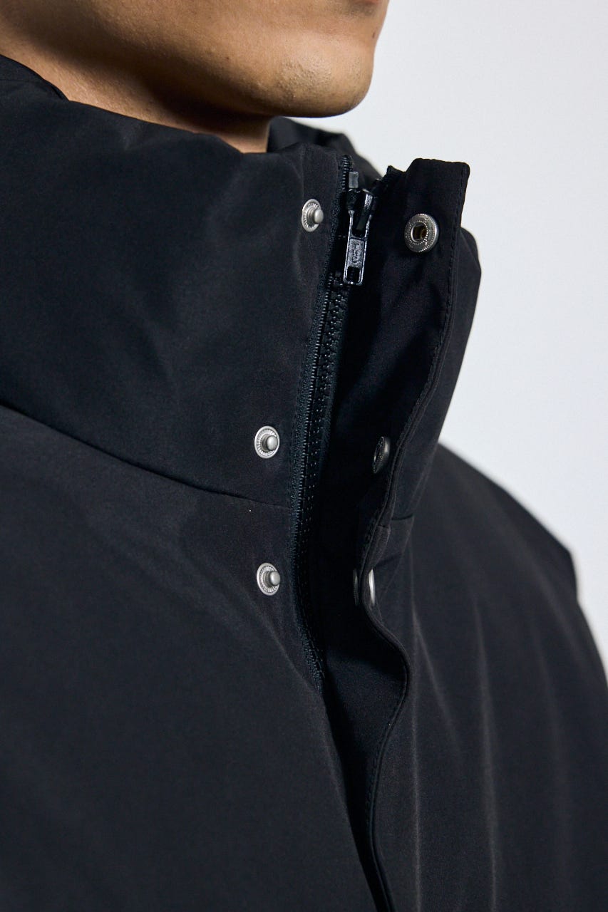 【AW先行アイテム】シームレス中綿ジャケット BLK L