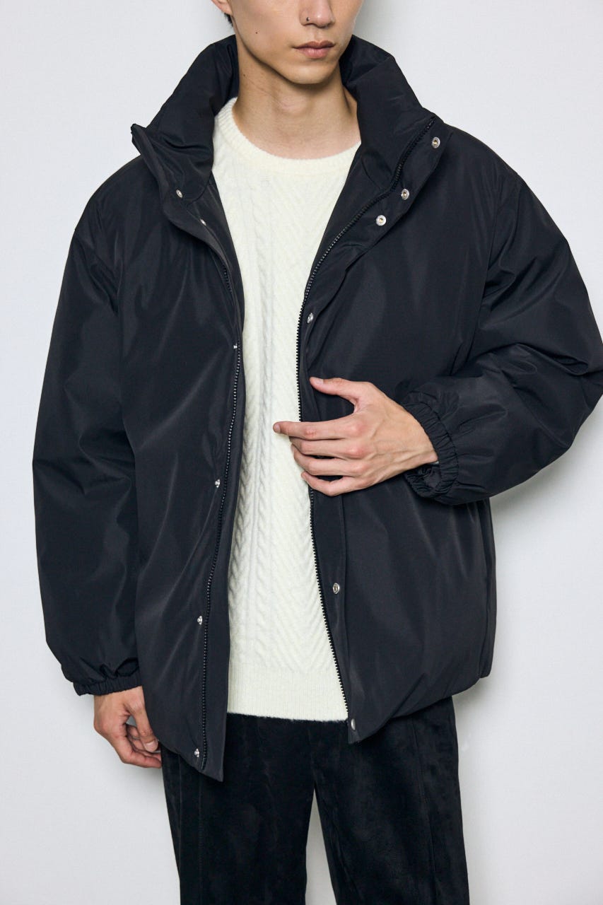 【AW先行アイテム】シームレス中綿ジャケット BLK L