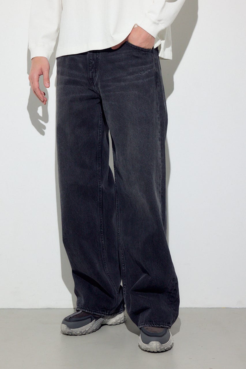 AZUL DENIM ワイド BLK M