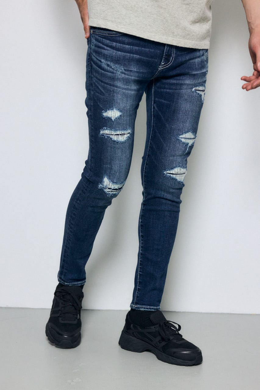 AZUL DENIM リペアスキニー BLU L