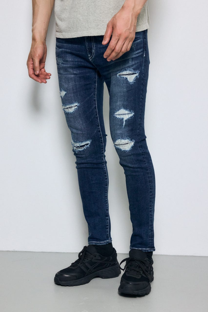 AZUL DENIM リペアスキニー BLU L