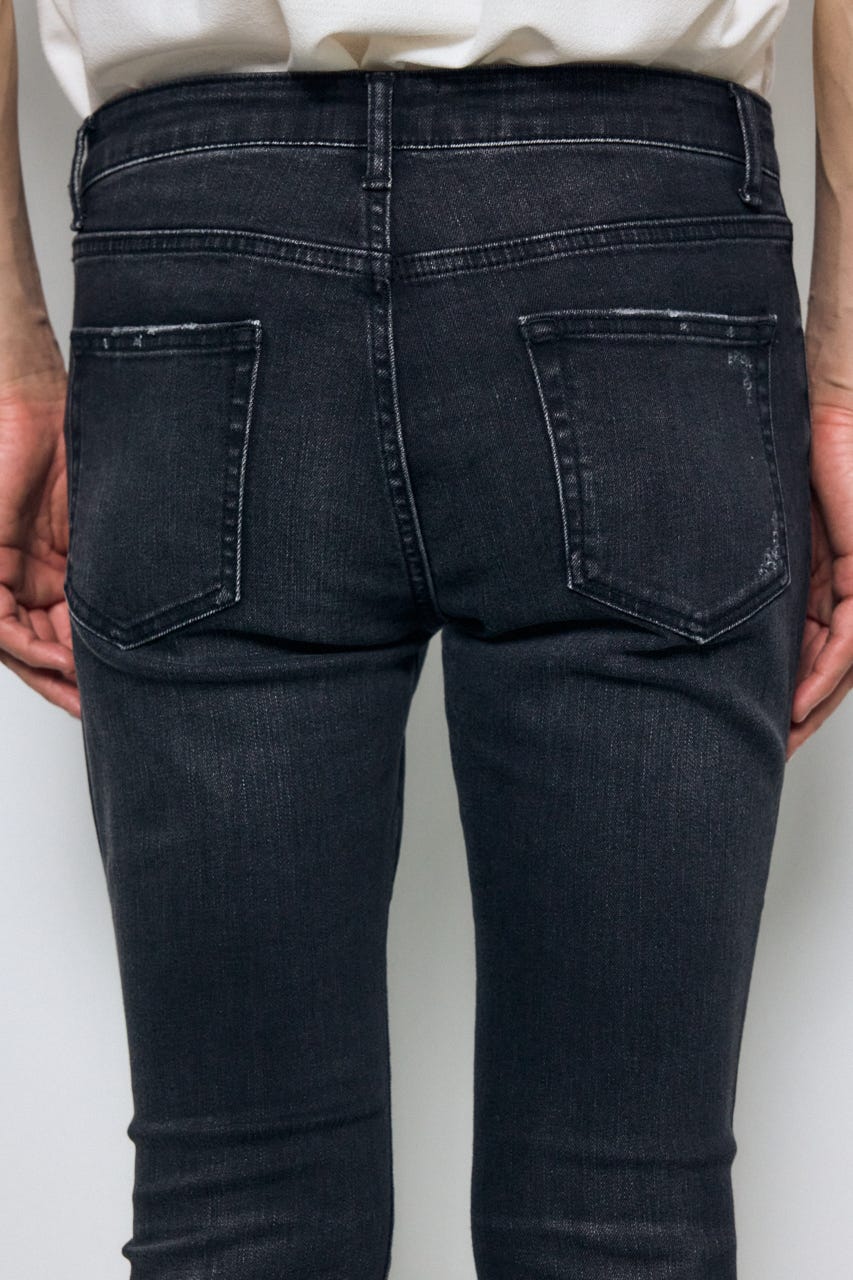 AZUL DENIM リペアスキニー L/BLK XS