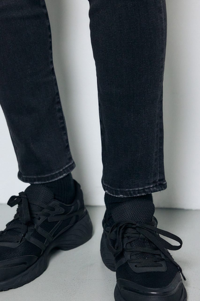 AZUL DENIM リペアスキニー L/BLK XS
